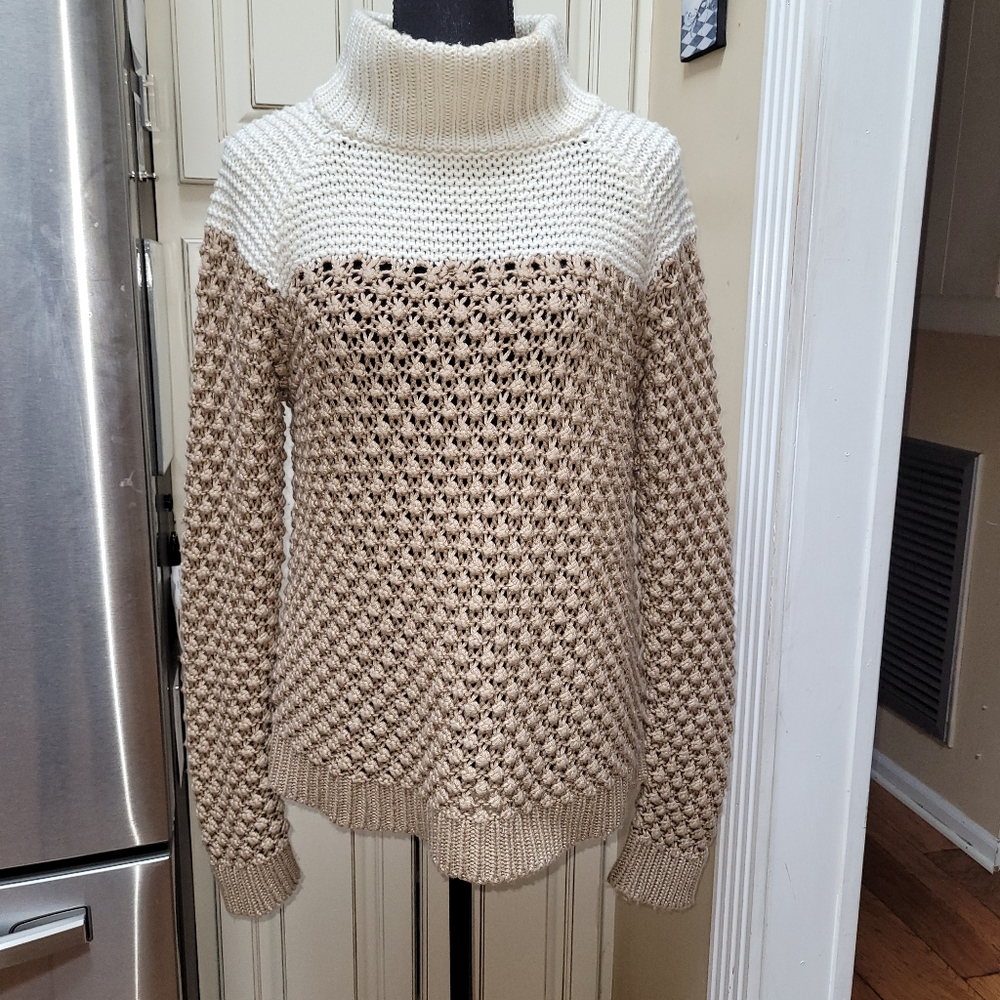 525 Beige and Ivory Sweater